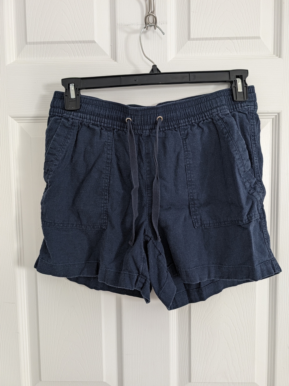 Women’s Navy Drawstring Casual Shorts